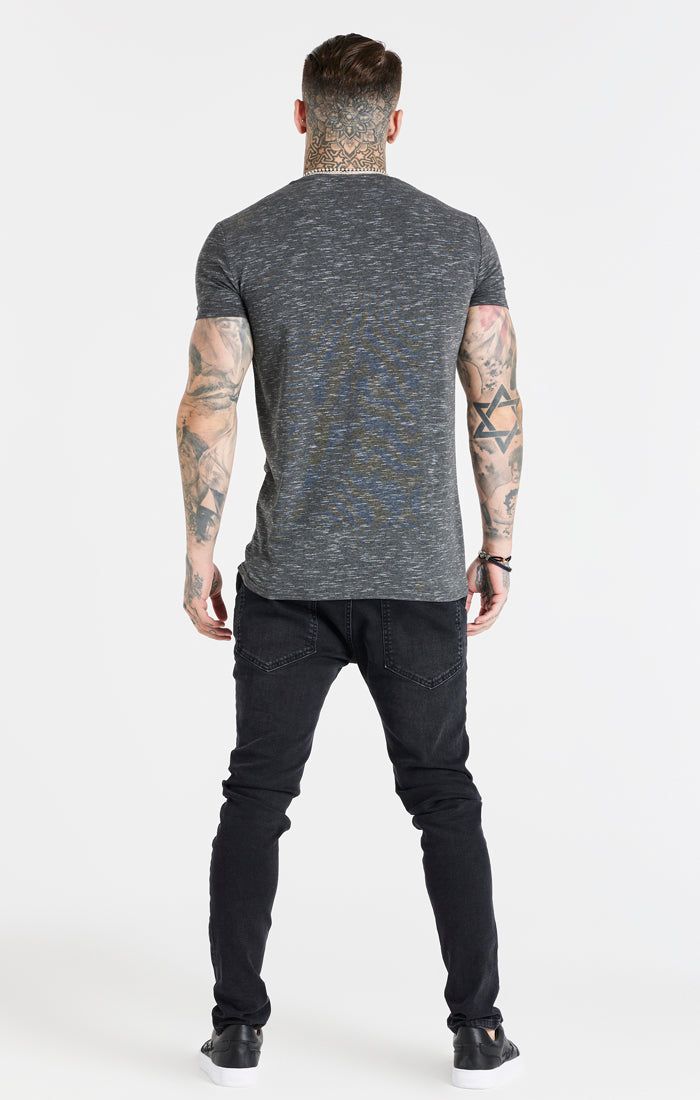 Black Muscle Fit T-Shirt sold by Siksilk product image thumbnail 5