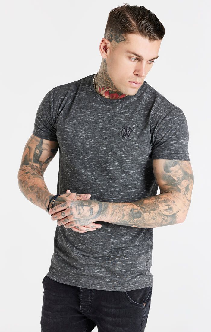 Black Muscle Fit T-Shirt sold by Siksilk product image thumbnail 2