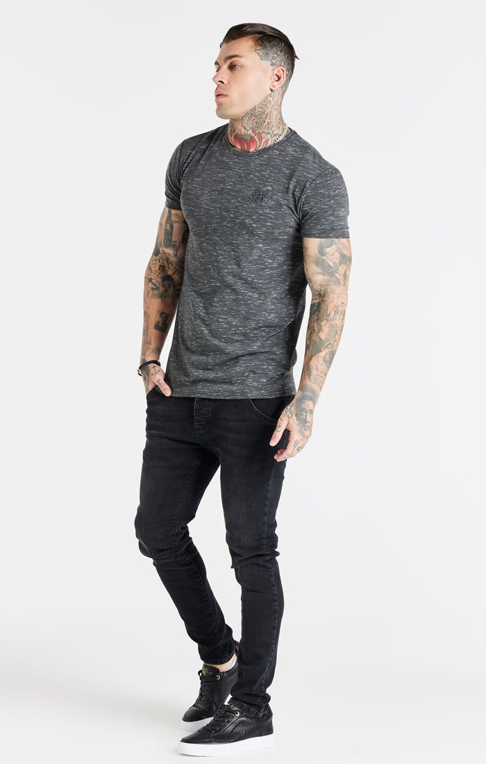 Black Muscle Fit T-Shirt sold by Siksilk product image thumbnail 6