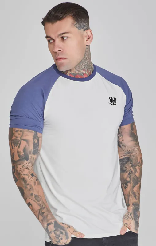 Ecru Blue Raglan T-Shirt sold by Siksilk
