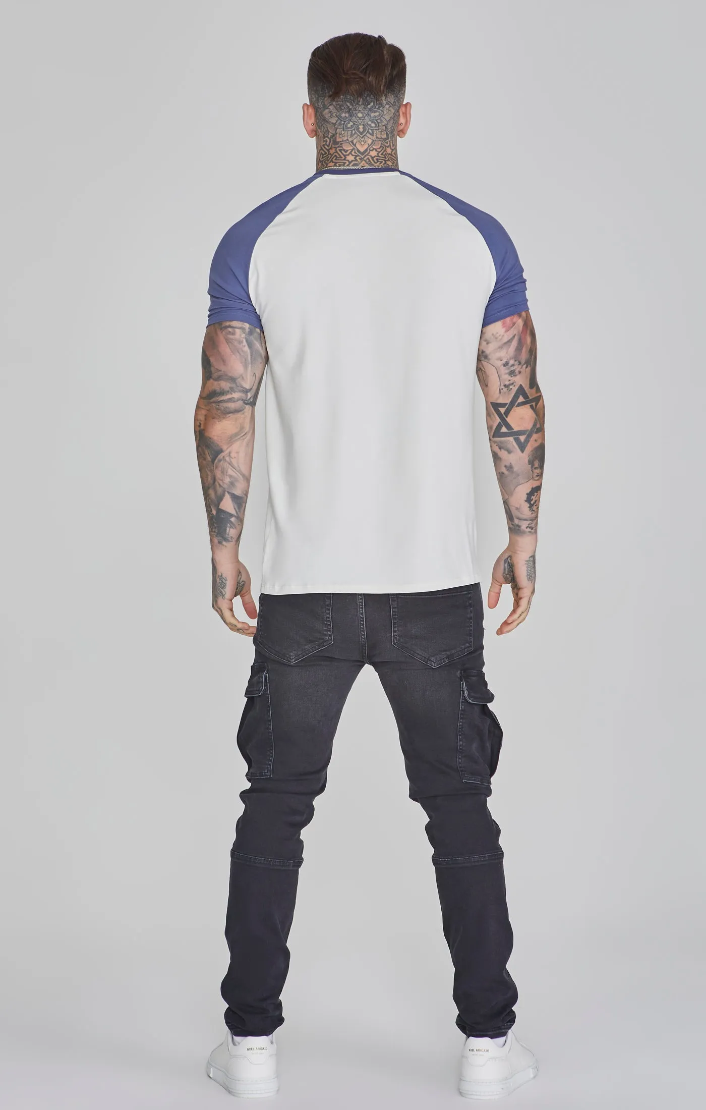 Ecru Blue Raglan T-Shirt sold by Siksilk product image thumbnail 5