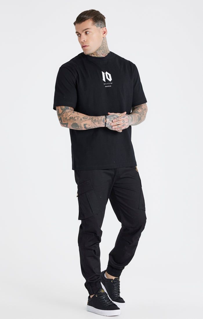 Messi x SikSilk Black Cargo Pant sold by Siksilk product image thumbnail 6