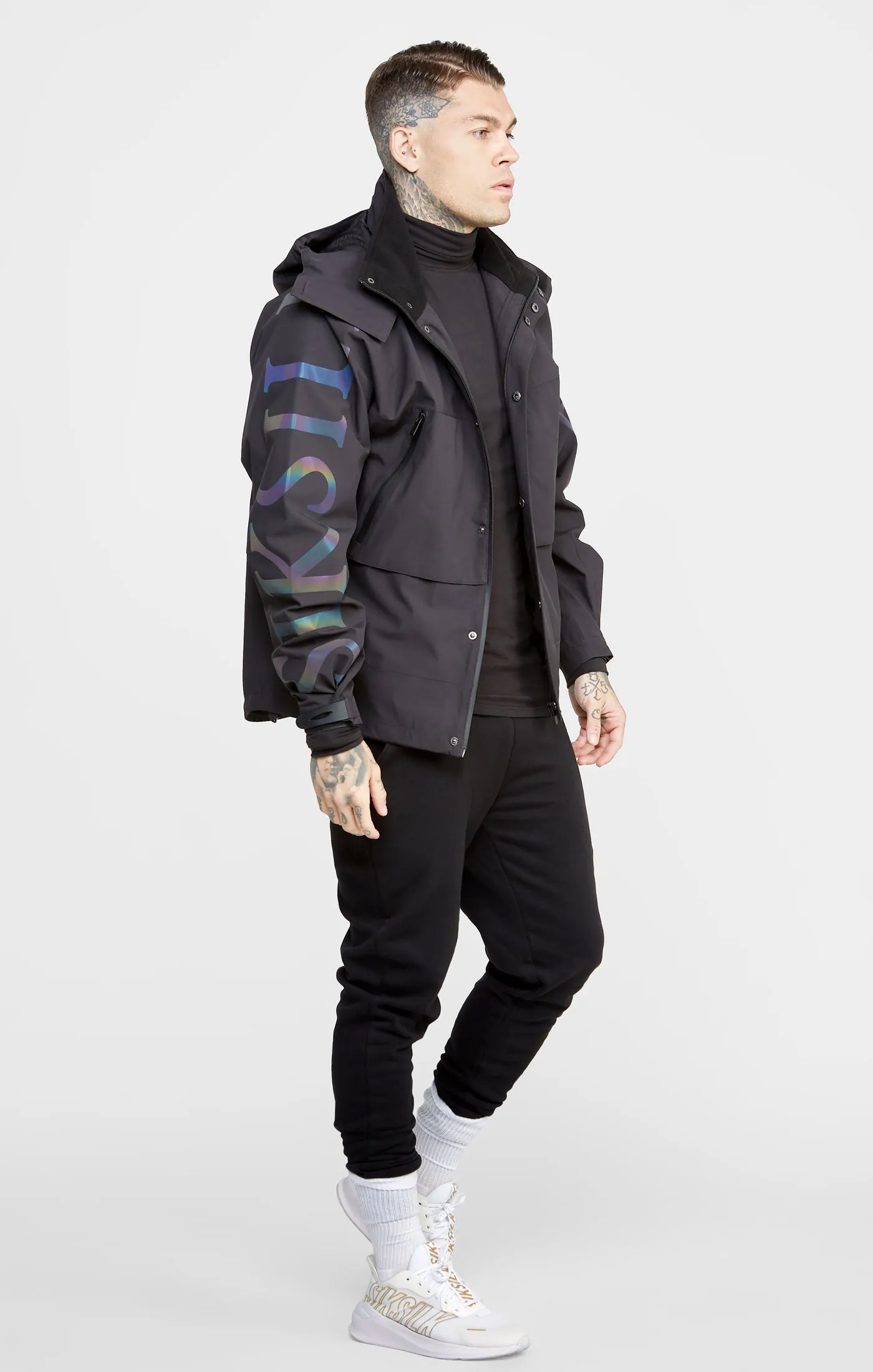 Black Technical Jacket sold by Siksilk product image thumbnail 4