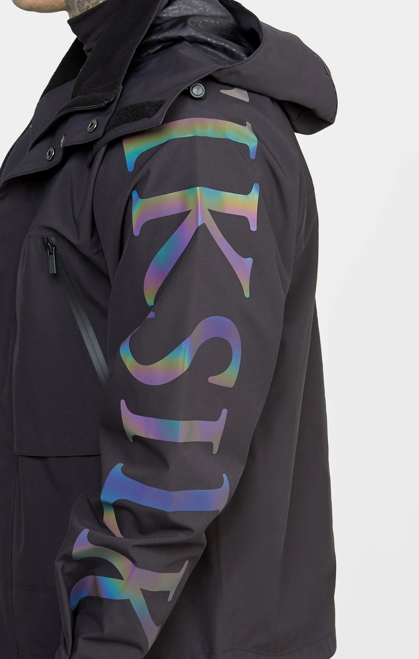 Black Technical Jacket sold by Siksilk product image thumbnail 2