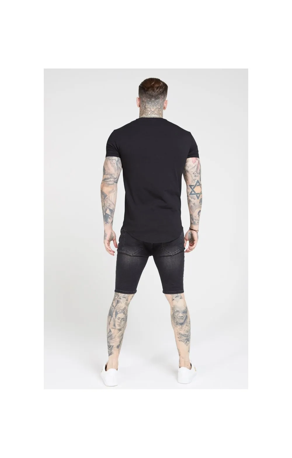 SikSilk S/S Core Gym Tee – Jet Black sold by Siksilk product image thumbnail 5