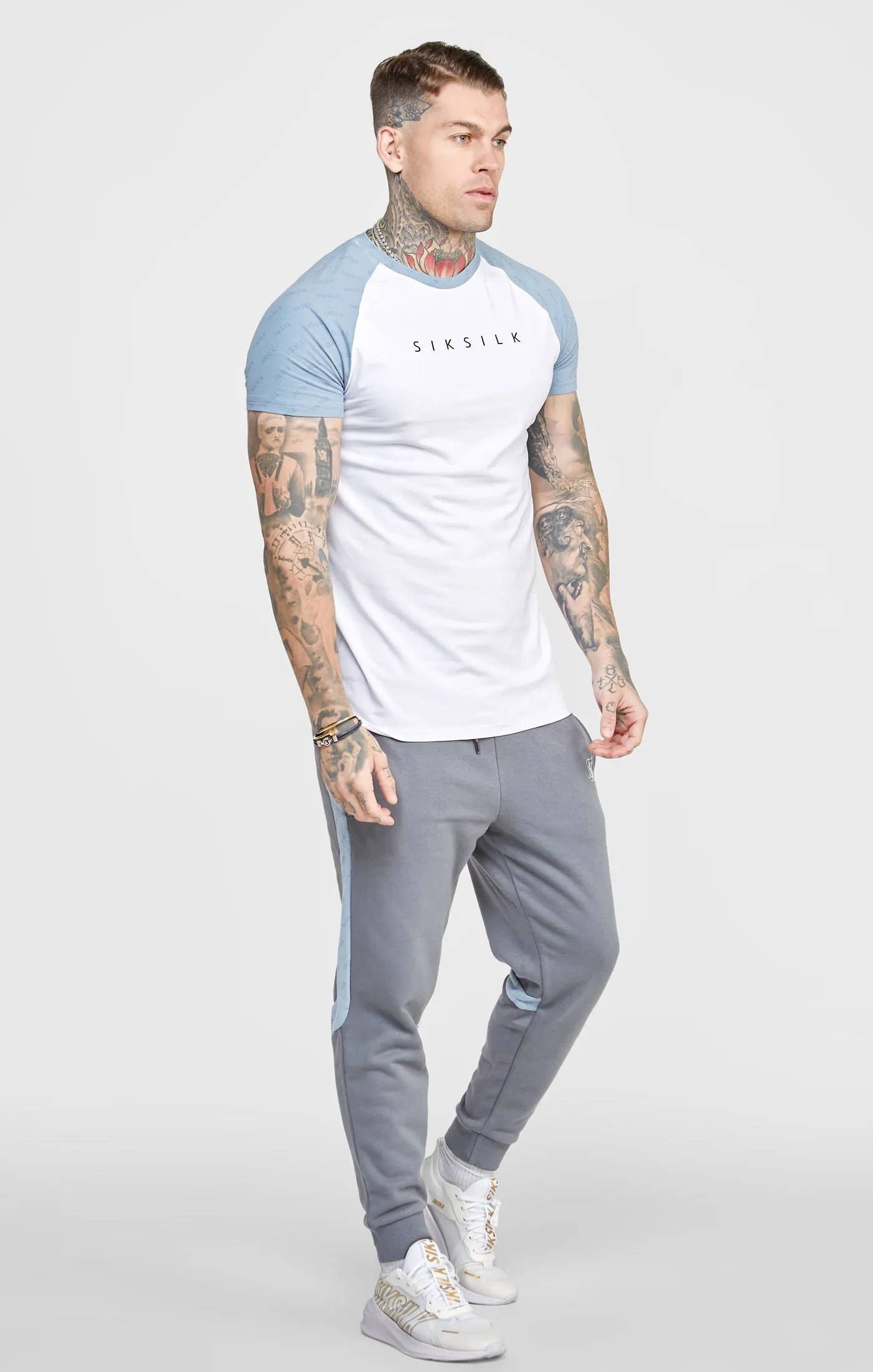 Grey Cut And Sew Jogger sold by Siksilk product image thumbnail 3