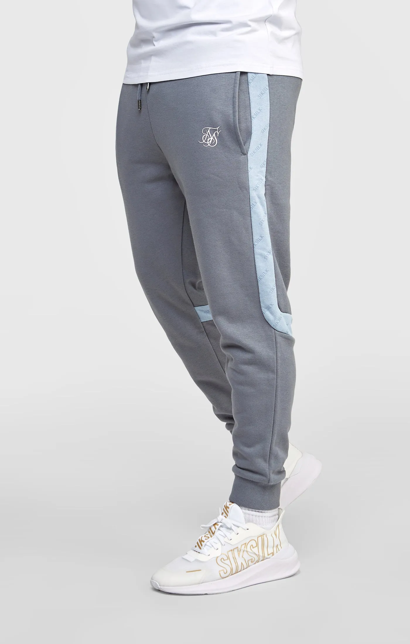 Grey Cut And Sew Jogger sold by Siksilk