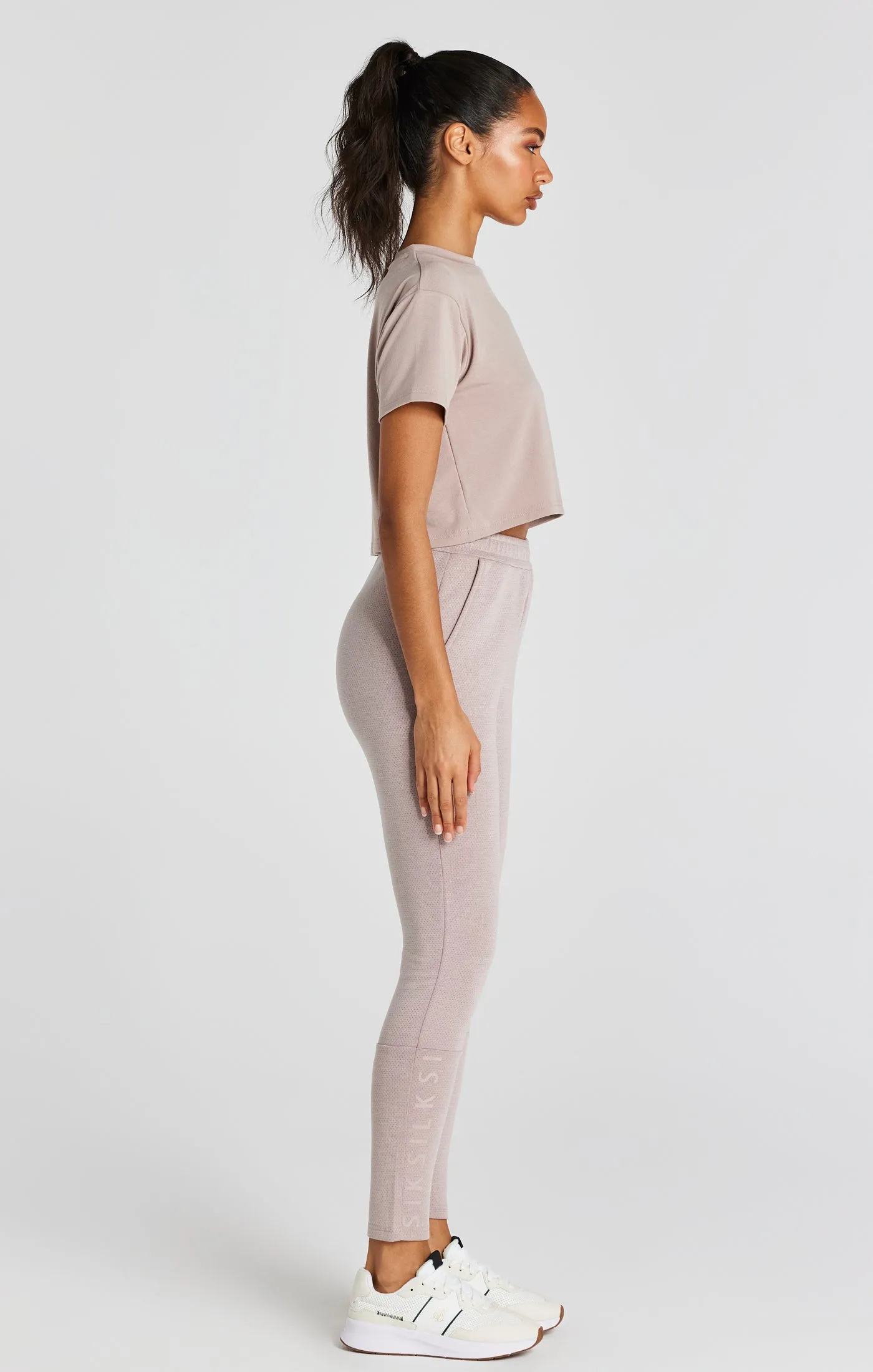 Washed Pink Crop T-Shirt sold by Siksilk product image thumbnail 4