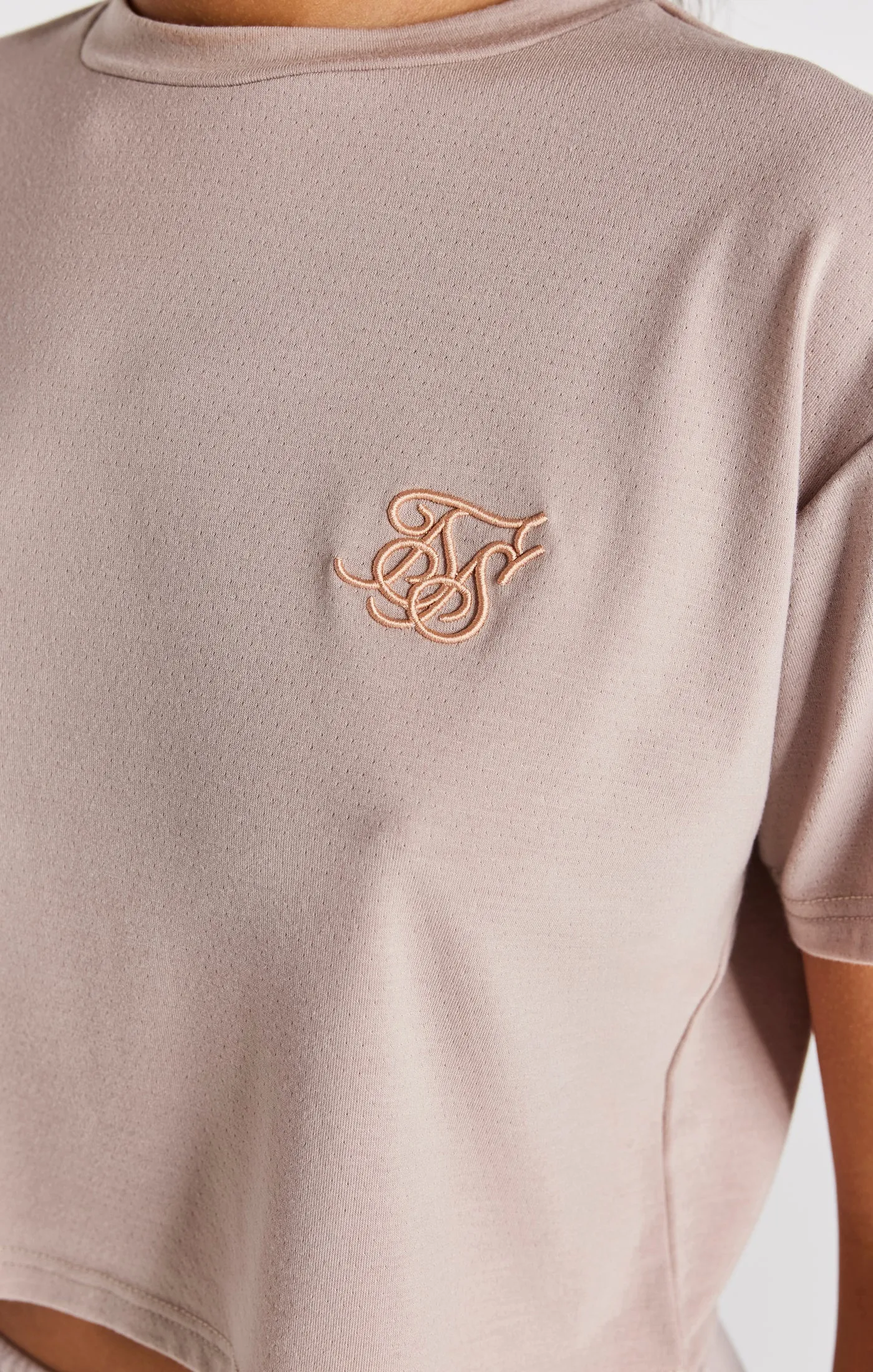 Washed Pink Crop T-Shirt sold by Siksilk product image thumbnail 2