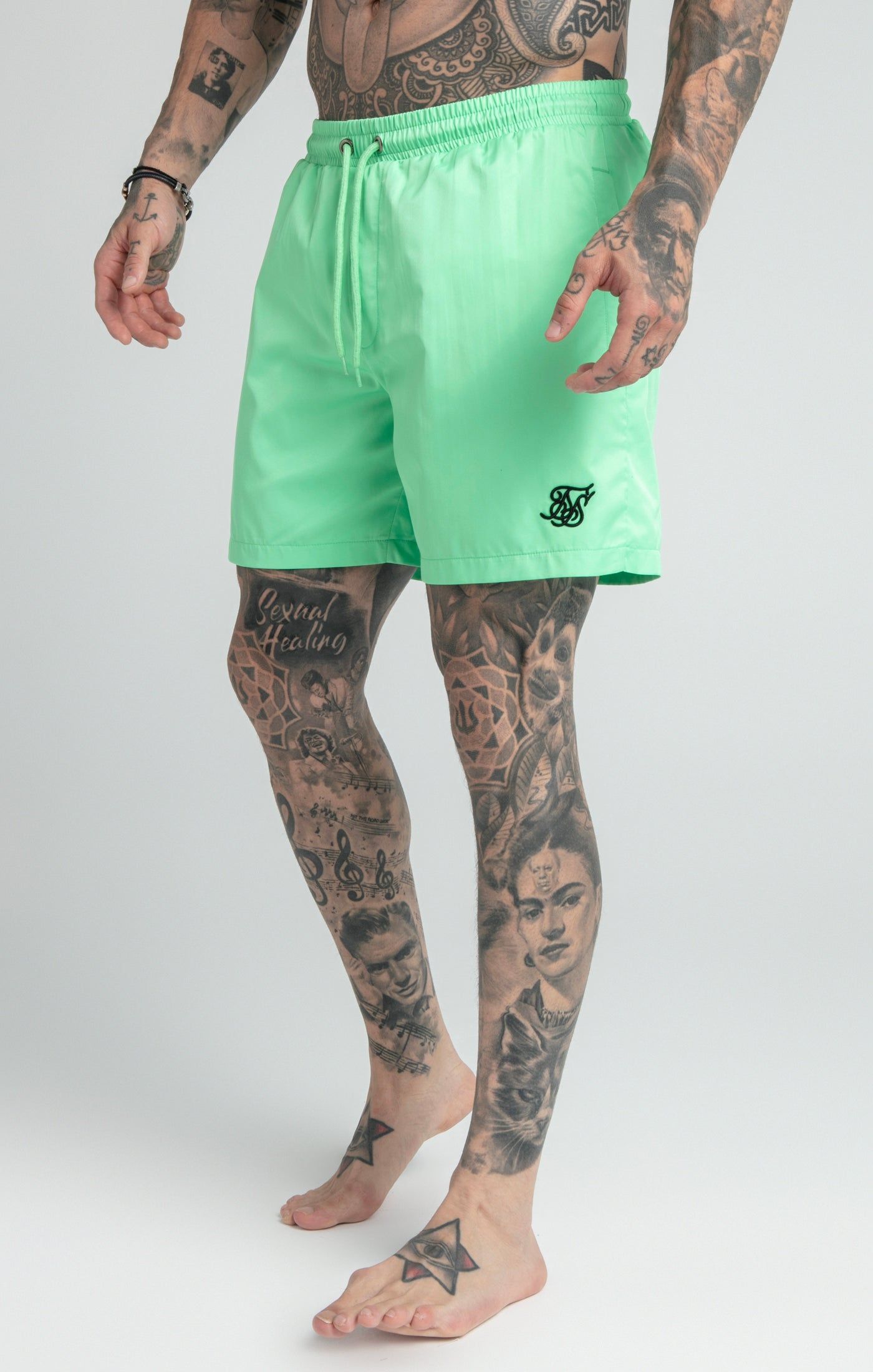 Green Swim Short sold by Siksilk