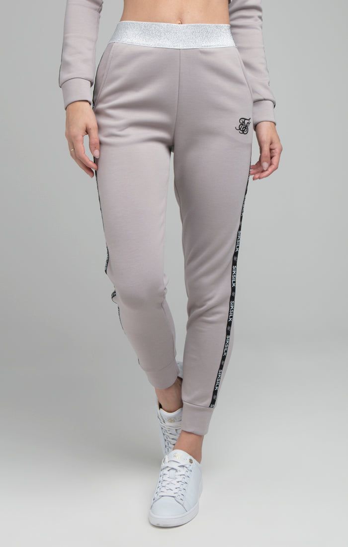 SikSilk Glint Track Pants - Gray sold by Siksilk