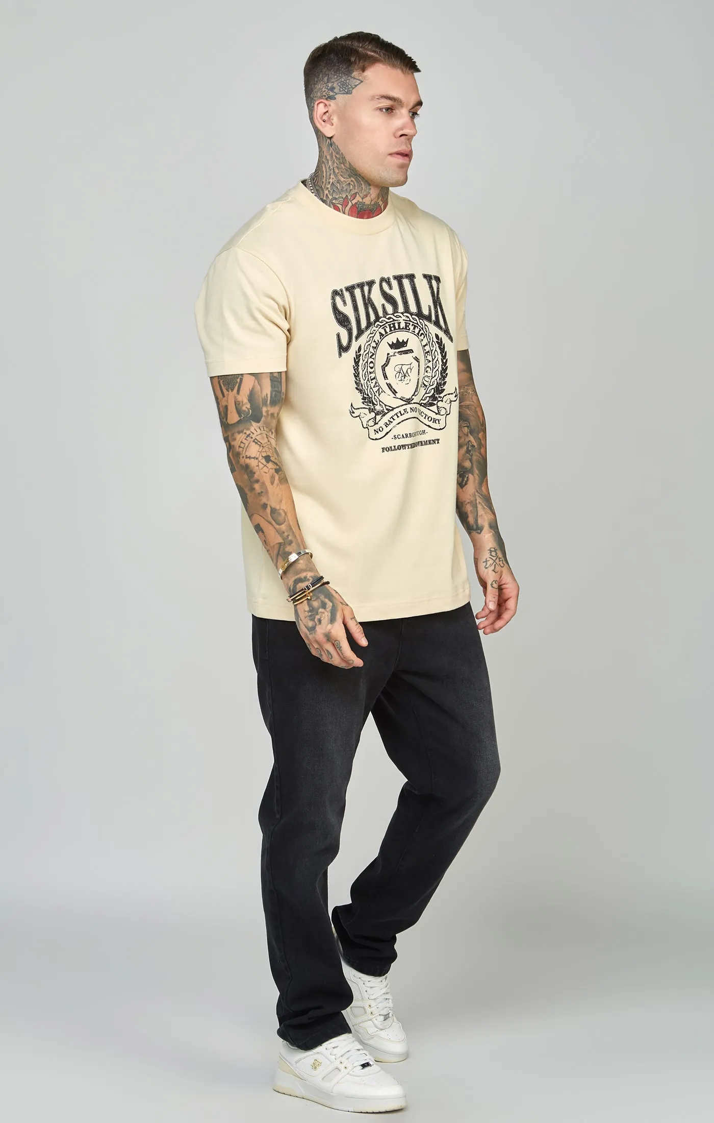 Oversized Crest Logo T-Shirt sold by Siksilk product image thumbnail 3