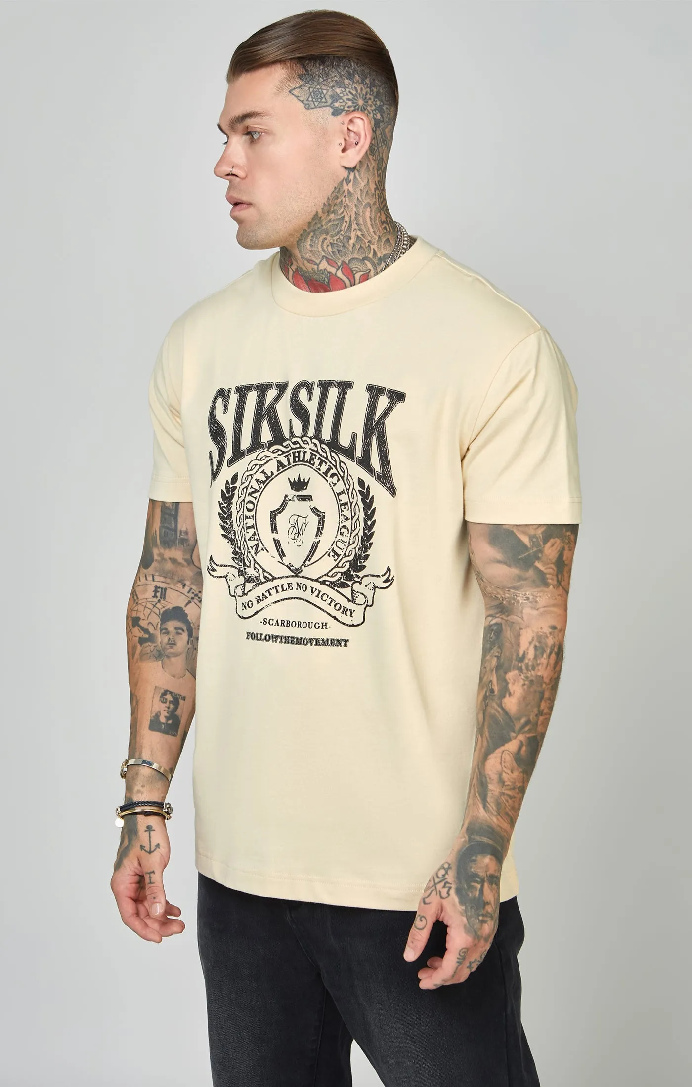 Oversized Crest Logo T-Shirt sold by Siksilk product image thumbnail 4
