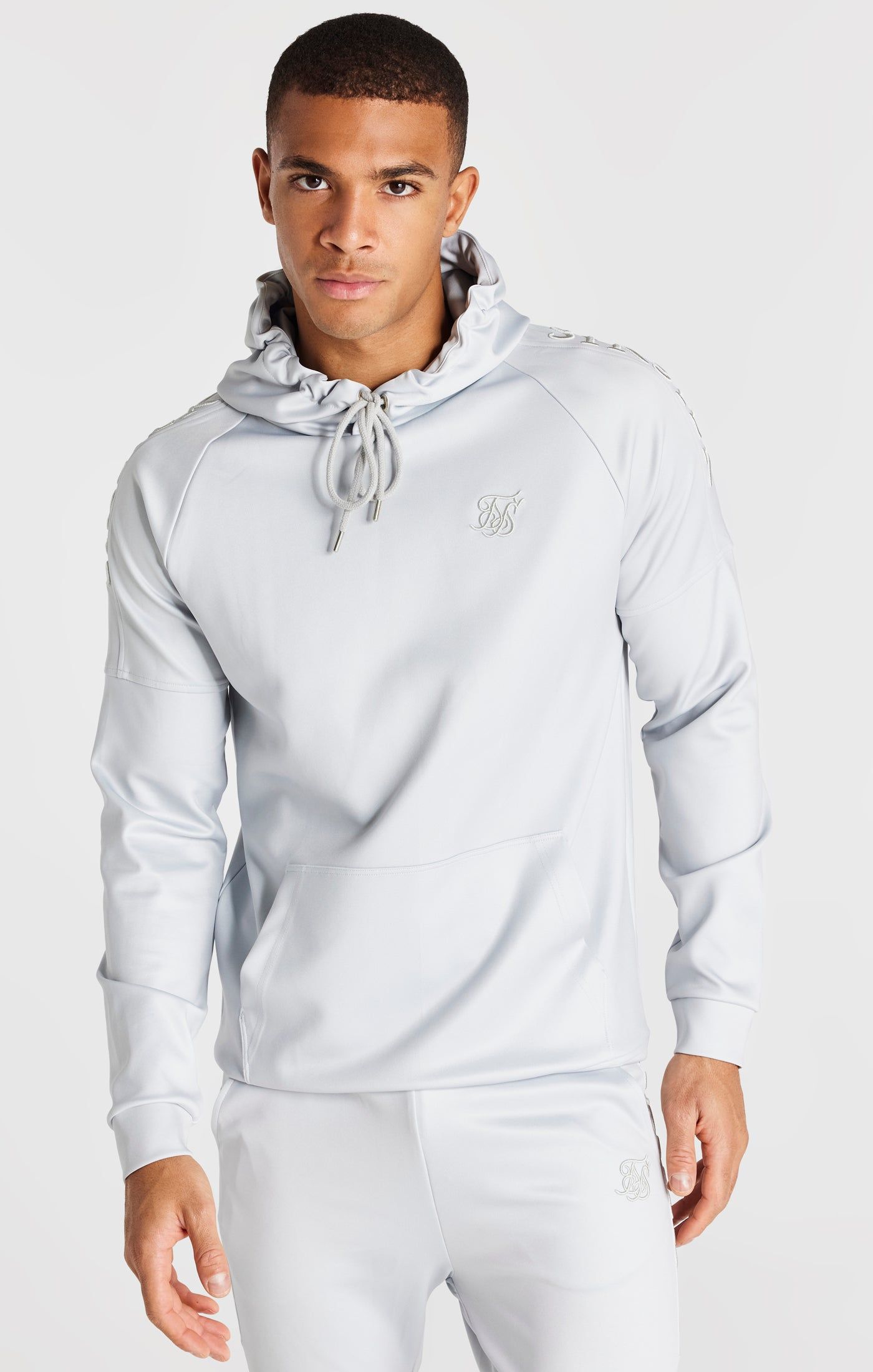 Grey Panel Hoodie sold by Siksilk