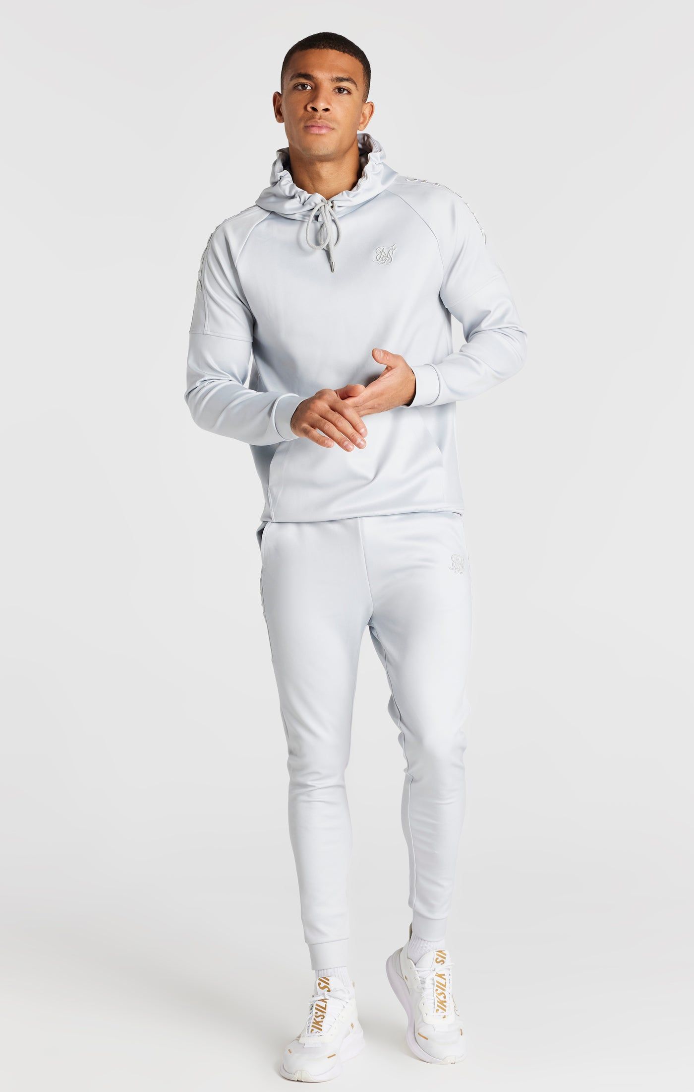 Grey Panel Hoodie sold by Siksilk product image thumbnail 3