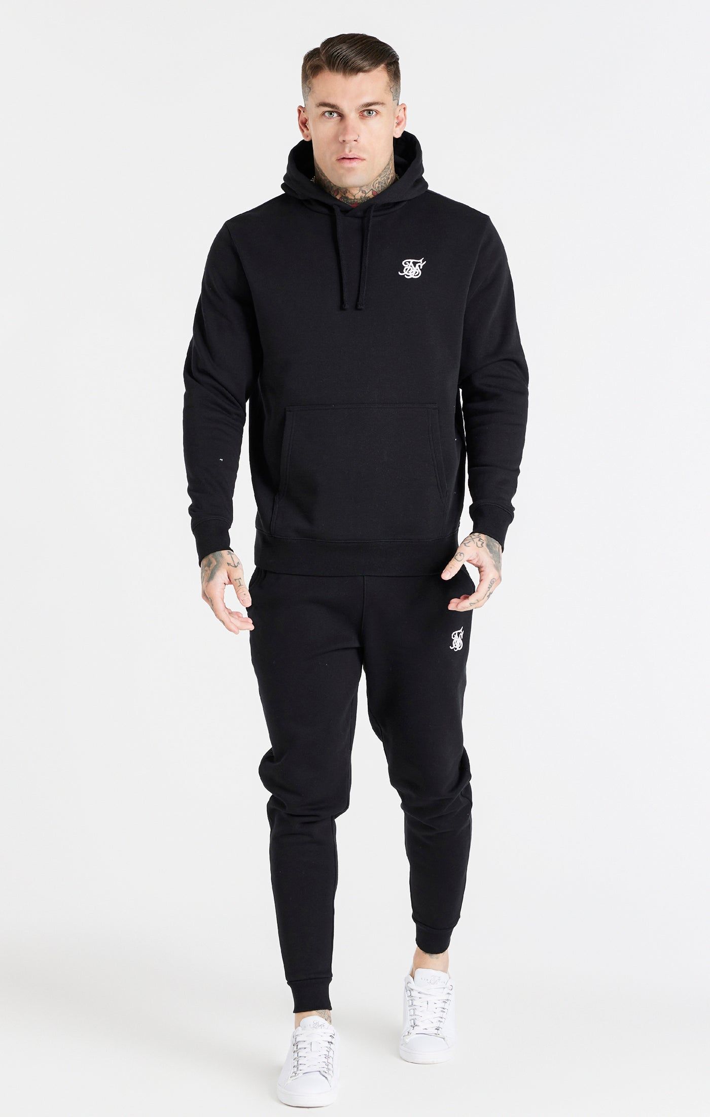Black Essential Overhead Hoodie sold by Siksilk product image thumbnail 3
