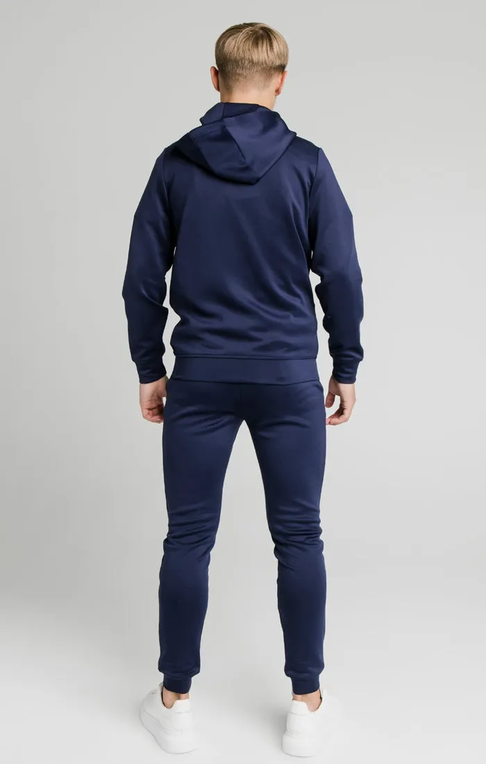 Illusive London Central Tape Zip Through Hoodie - Navy sold by Siksilk product image thumbnail 5