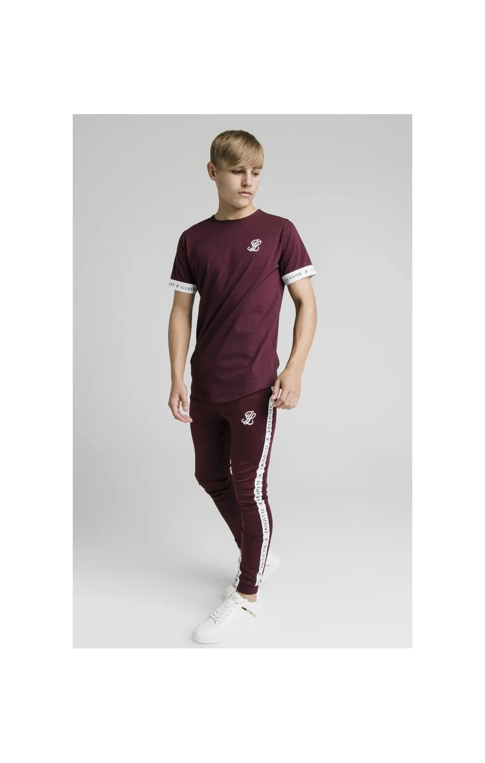 Illusive London Tech Tee - Burgundy sold by Siksilk product image thumbnail 3
