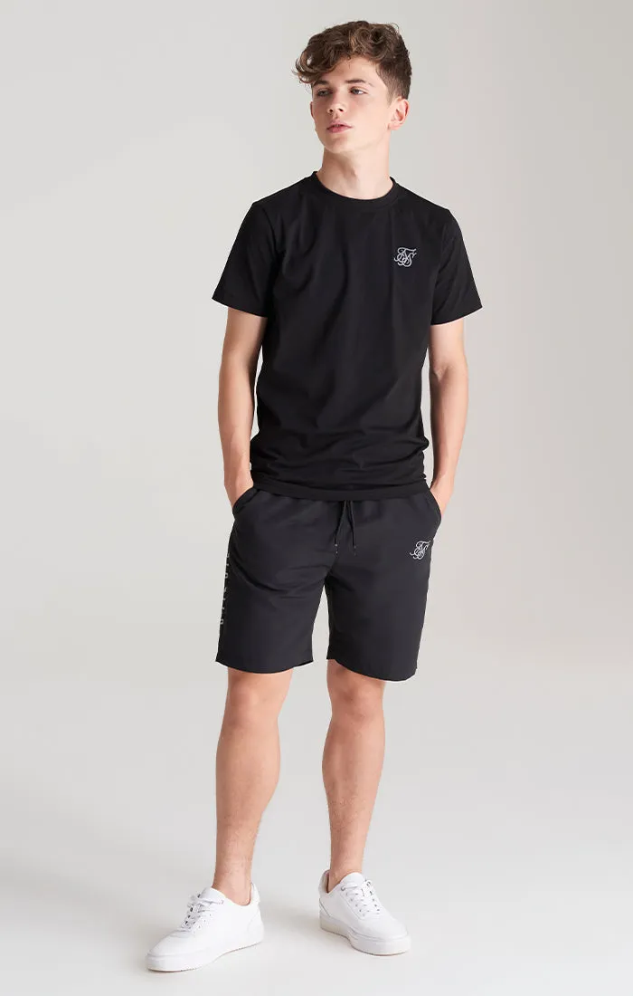 Boys Black Logo T-Shirt sold by Siksilk