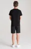 Boys Black Logo T-Shirt sold by Siksilk