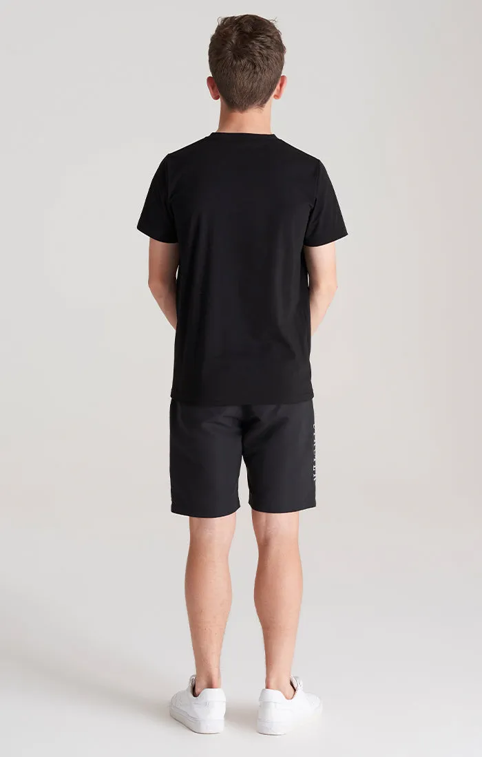Boys Black Logo T-Shirt sold by Siksilk product image thumbnail 3