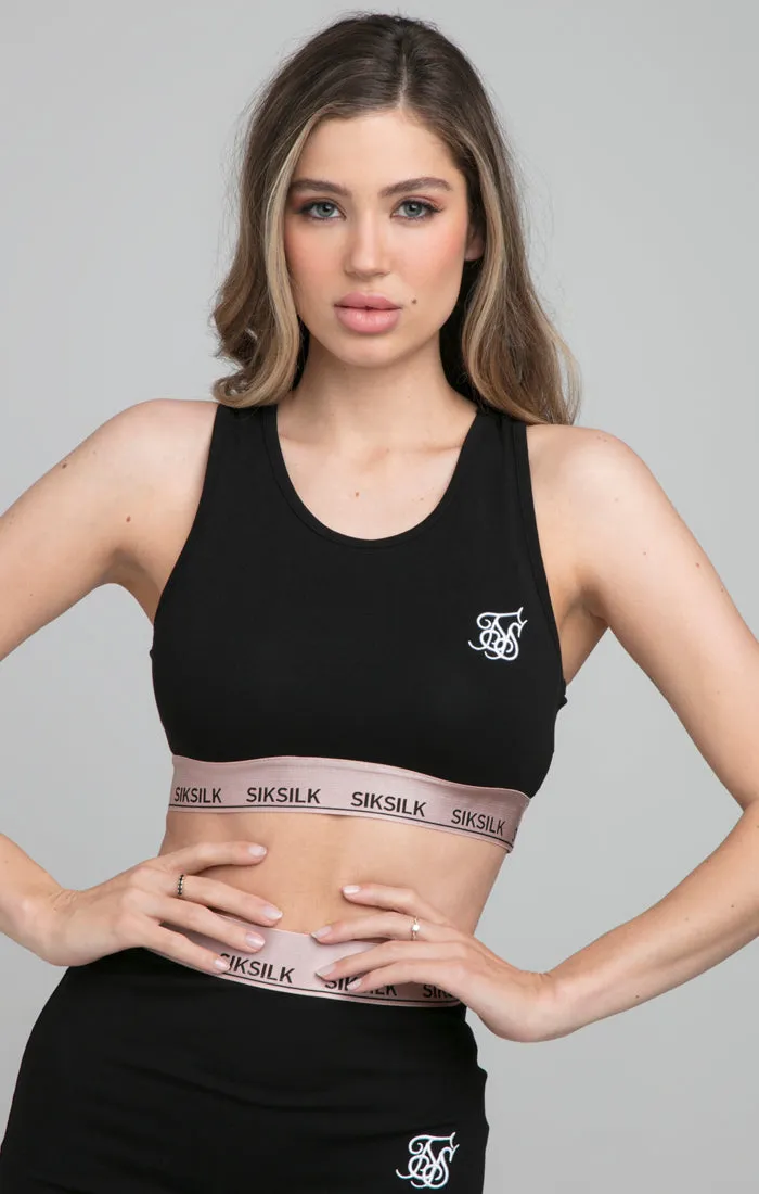 SikSilk Roseate Bralette - Black sold by Siksilk