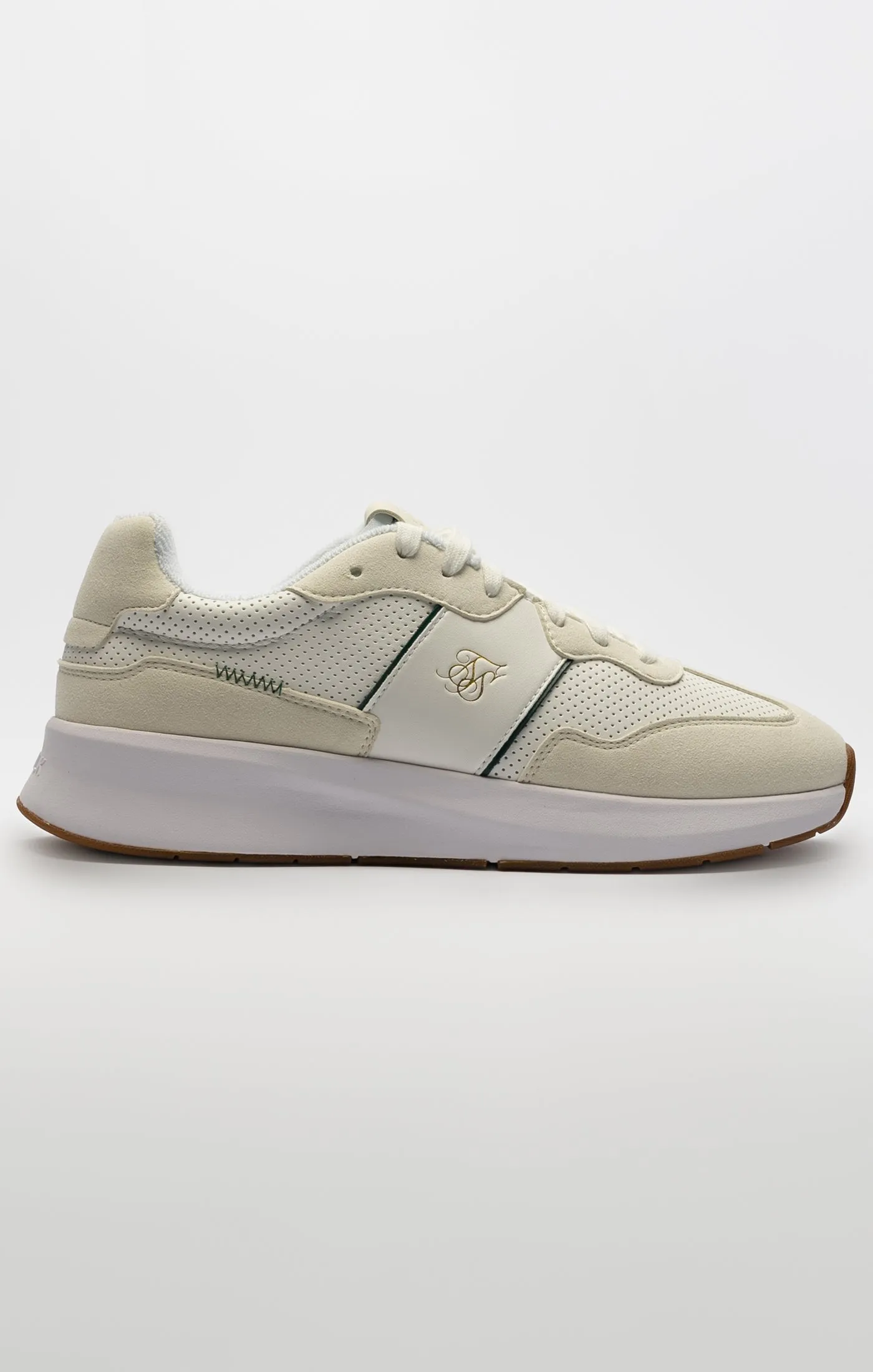 Ecru Wira Racer Trainer sold by Siksilk