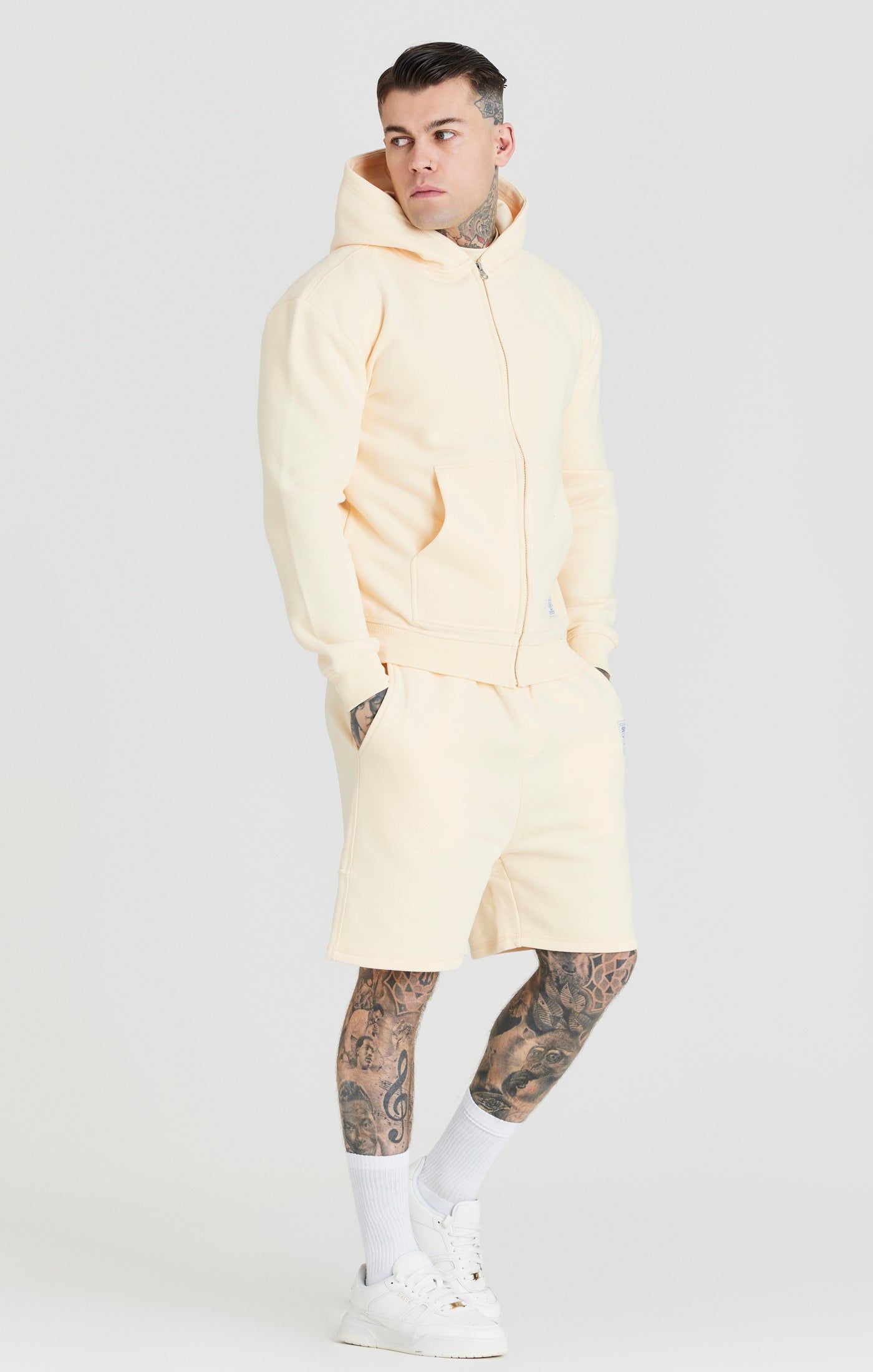 Ecru Foundation Zip Through Hoodie sold by Siksilk product image thumbnail 4