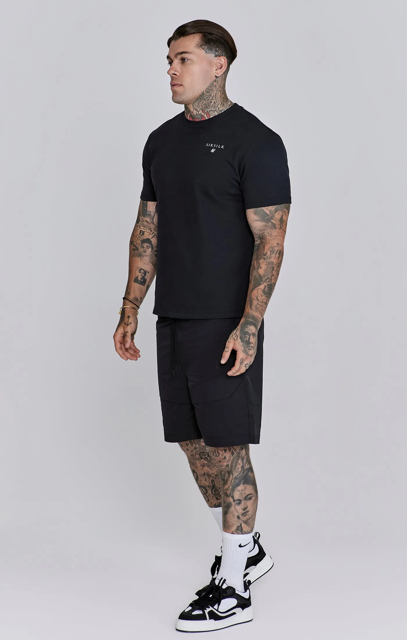 Black Cargo Shorts sold by Siksilk product image thumbnail 4