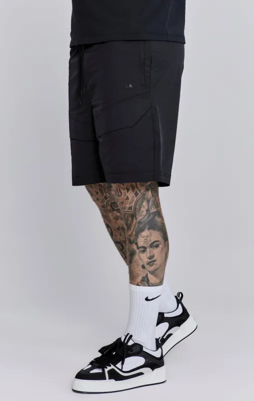 Black Cargo Shorts sold by Siksilk