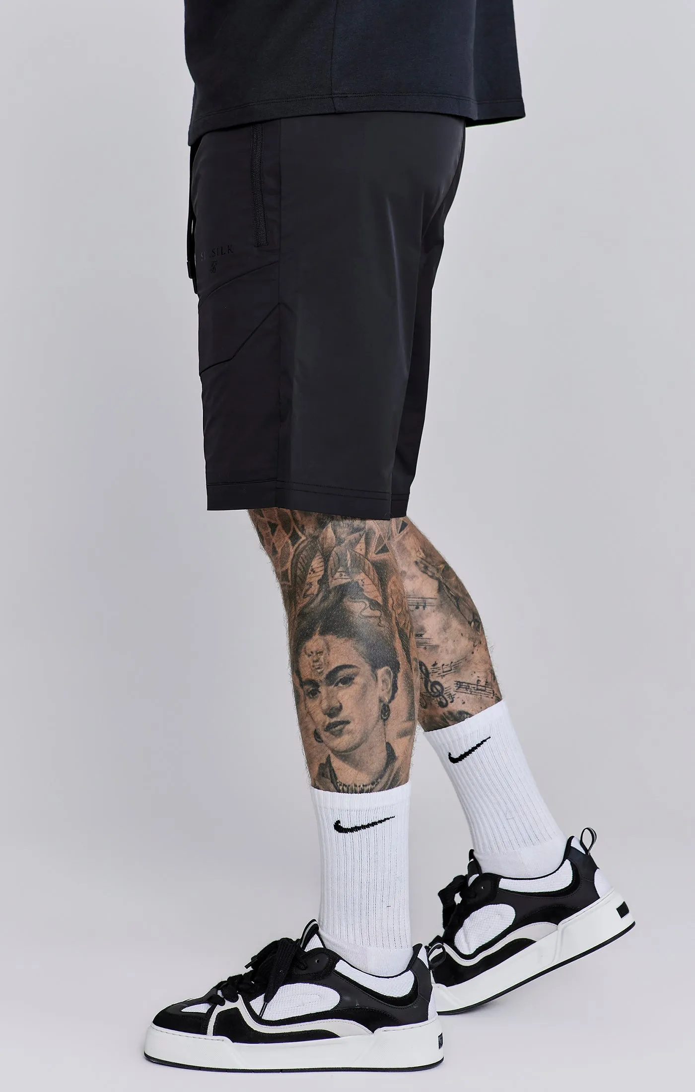 Black Cargo Shorts sold by Siksilk product image thumbnail 3
