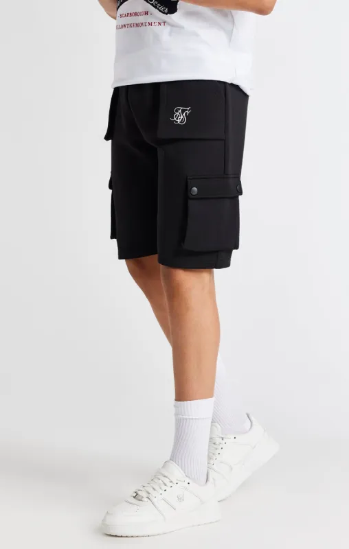 Boys Black Cargo Short sold by Siksilk