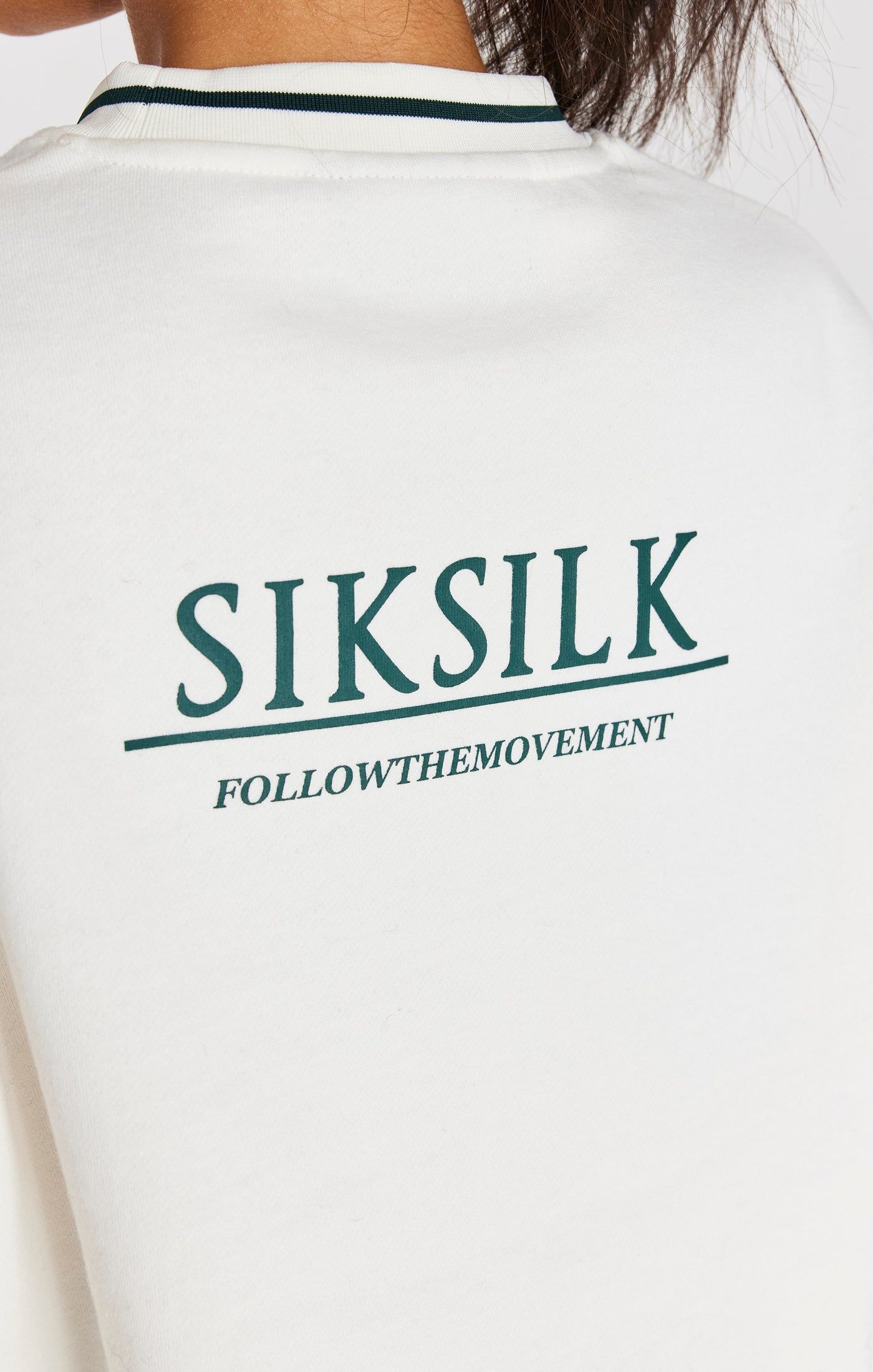 Ecru Crop Sweatshirt sold by Siksilk product image thumbnail 8