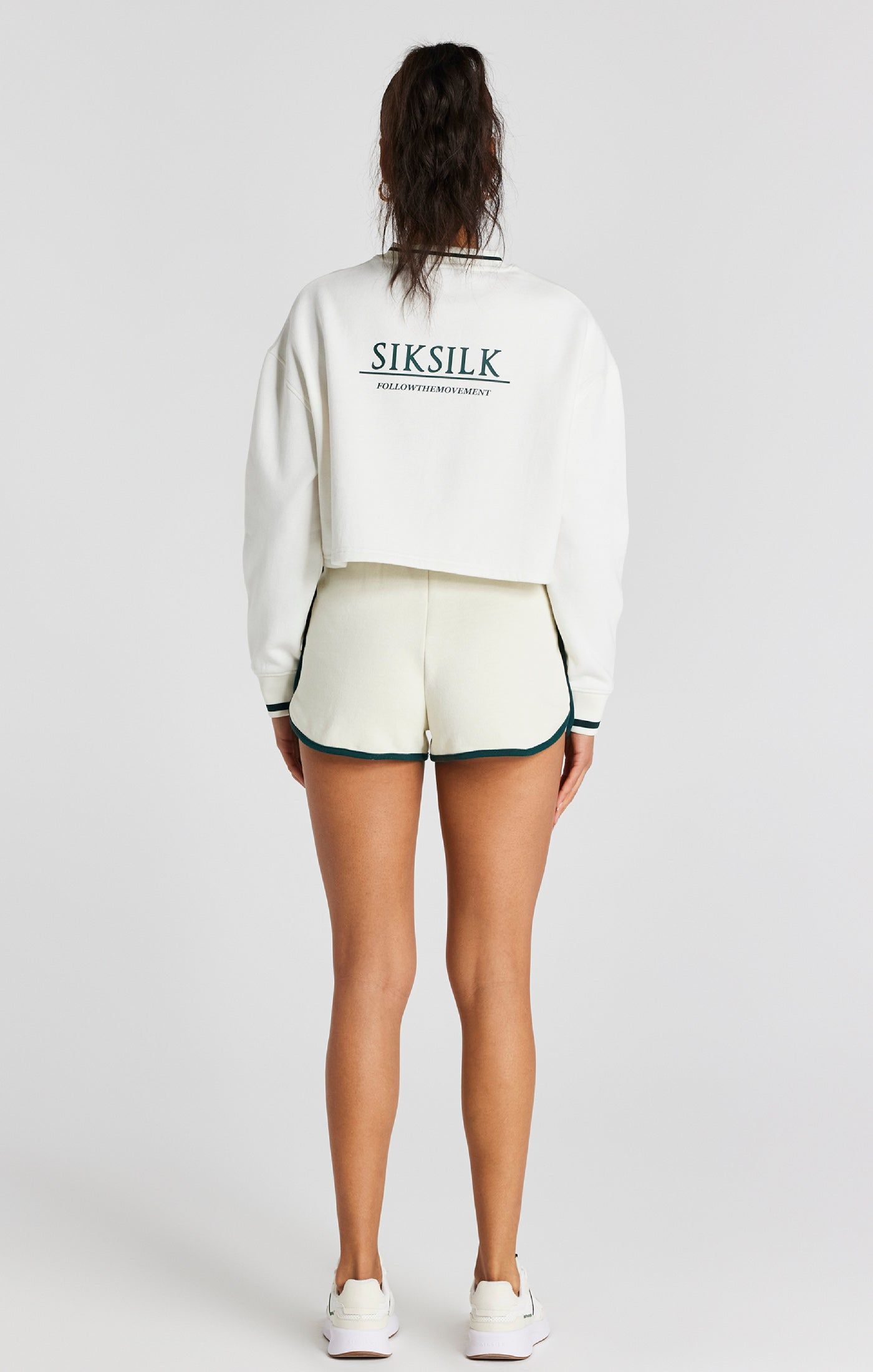Ecru Crop Sweatshirt sold by Siksilk product image thumbnail 5