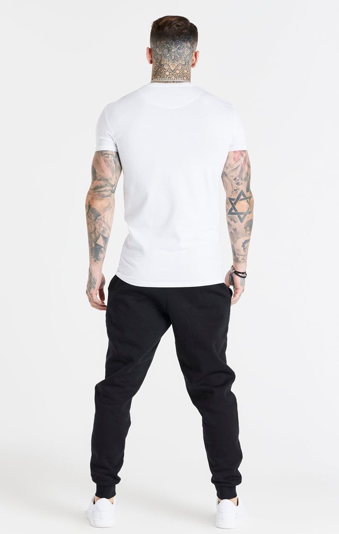 White Essential Muscle Fit T-Shirt sold by Siksilk product image thumbnail 5
