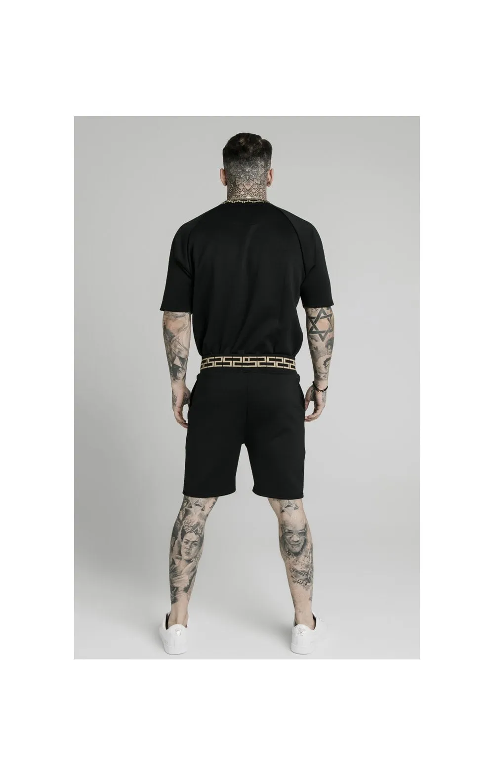 SikSilk Chain Rib Relaxed Shorts - Black sold by Siksilk product image thumbnail 4