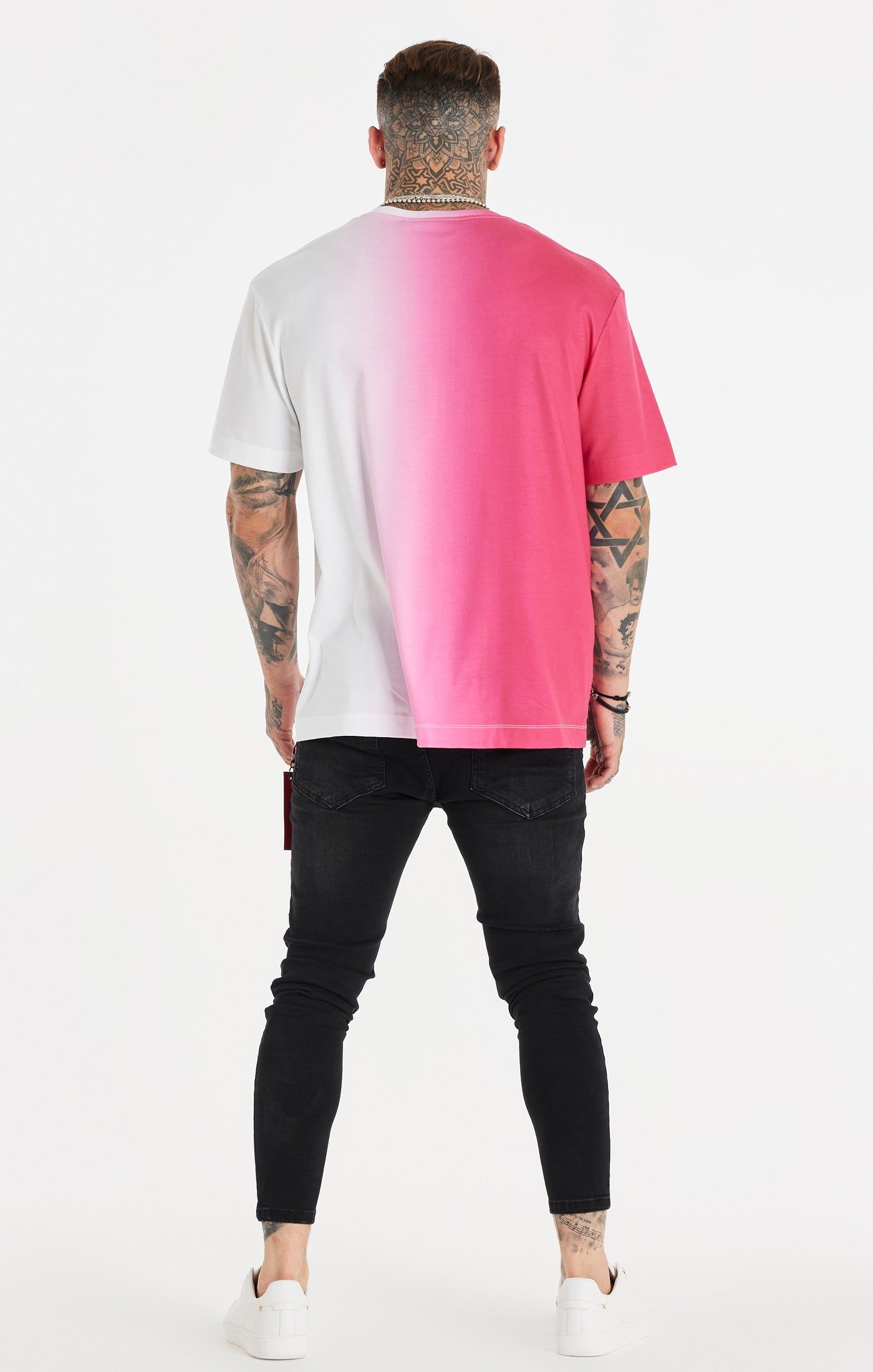 Pink Fade Oversized T-Shirt sold by Siksilk product image thumbnail 5