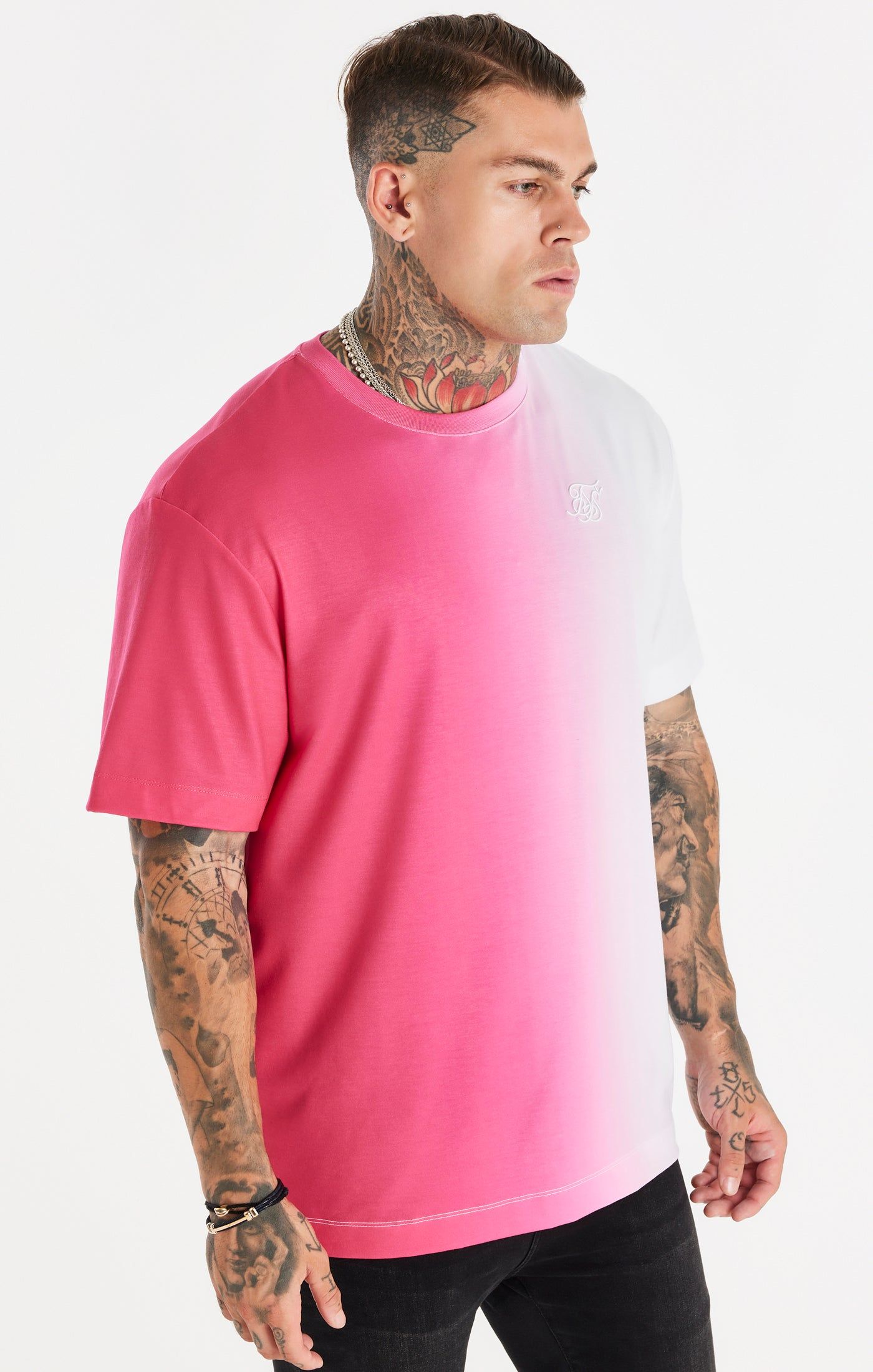 Pink Fade Oversized T-Shirt sold by Siksilk
