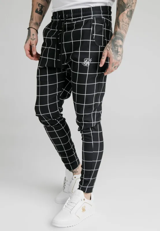 SikSilk Smart Jogger Pant - Black & White sold by Siksilk