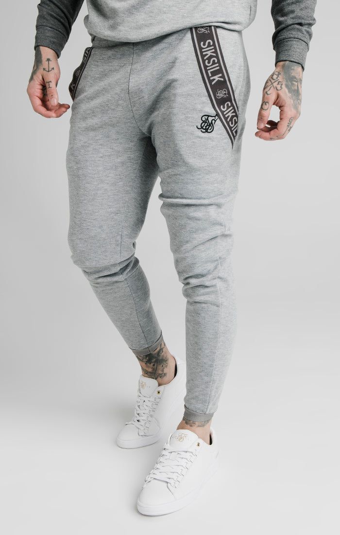 SikSilk Arc Tech Track Pants - Grey Marl sold by Siksilk