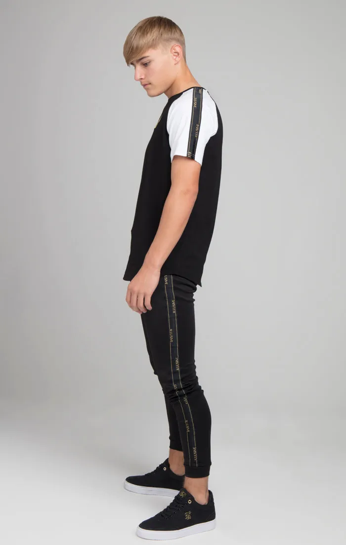Boys Illusive Black Taped Jogger sold by Siksilk product image thumbnail 2