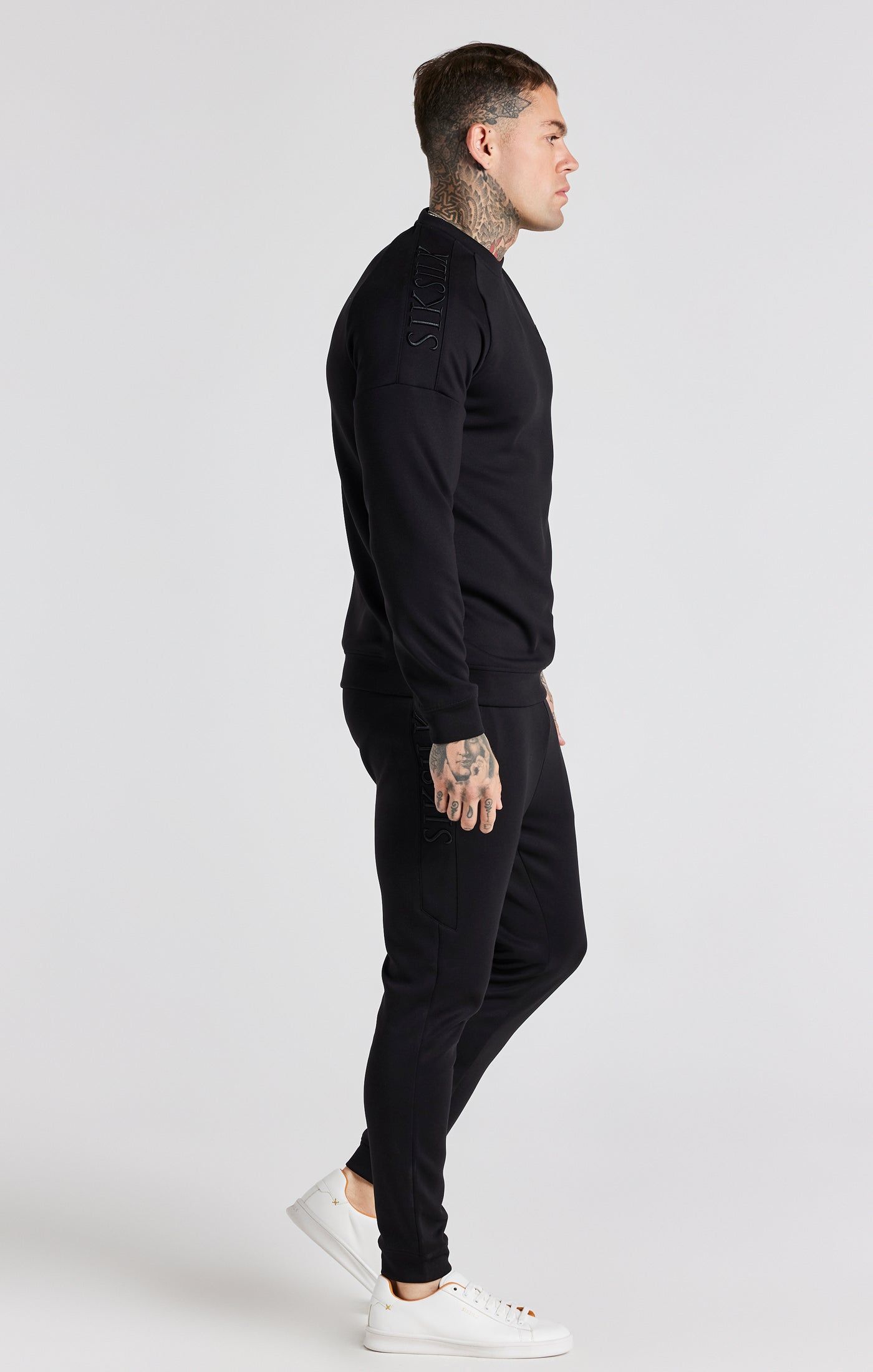 Black Panel Sweatshirt sold by Siksilk product image thumbnail 5