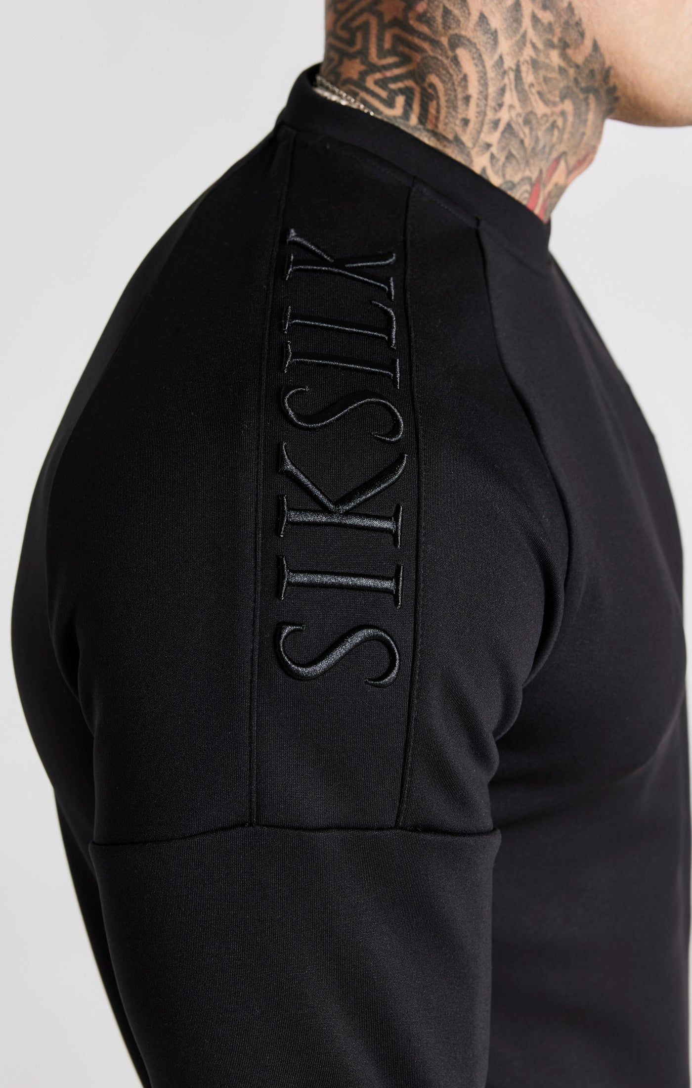 Black Panel Sweatshirt sold by Siksilk product image thumbnail 2