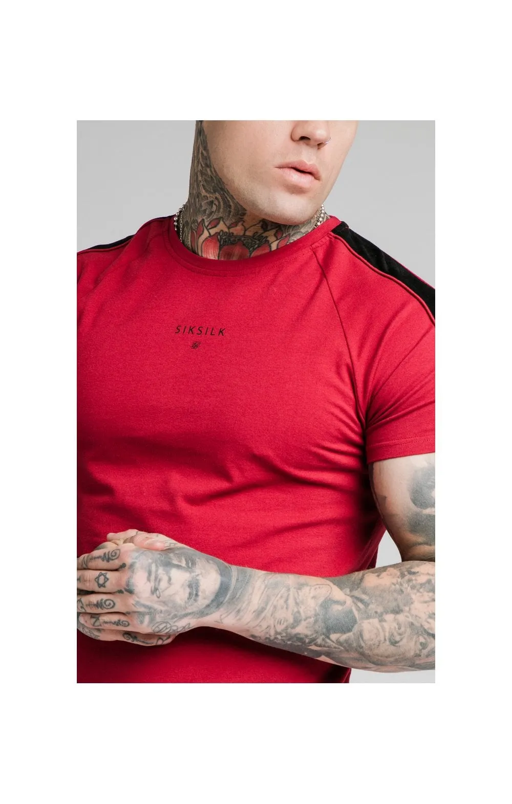 SikSilk Imperial Raglan Gym Tee - Dark Red sold by Siksilk product image thumbnail 2