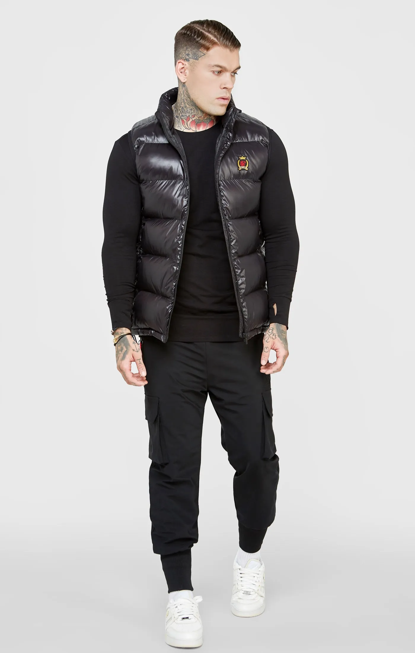 Black Bubble Gilet sold by Siksilk product image thumbnail 3