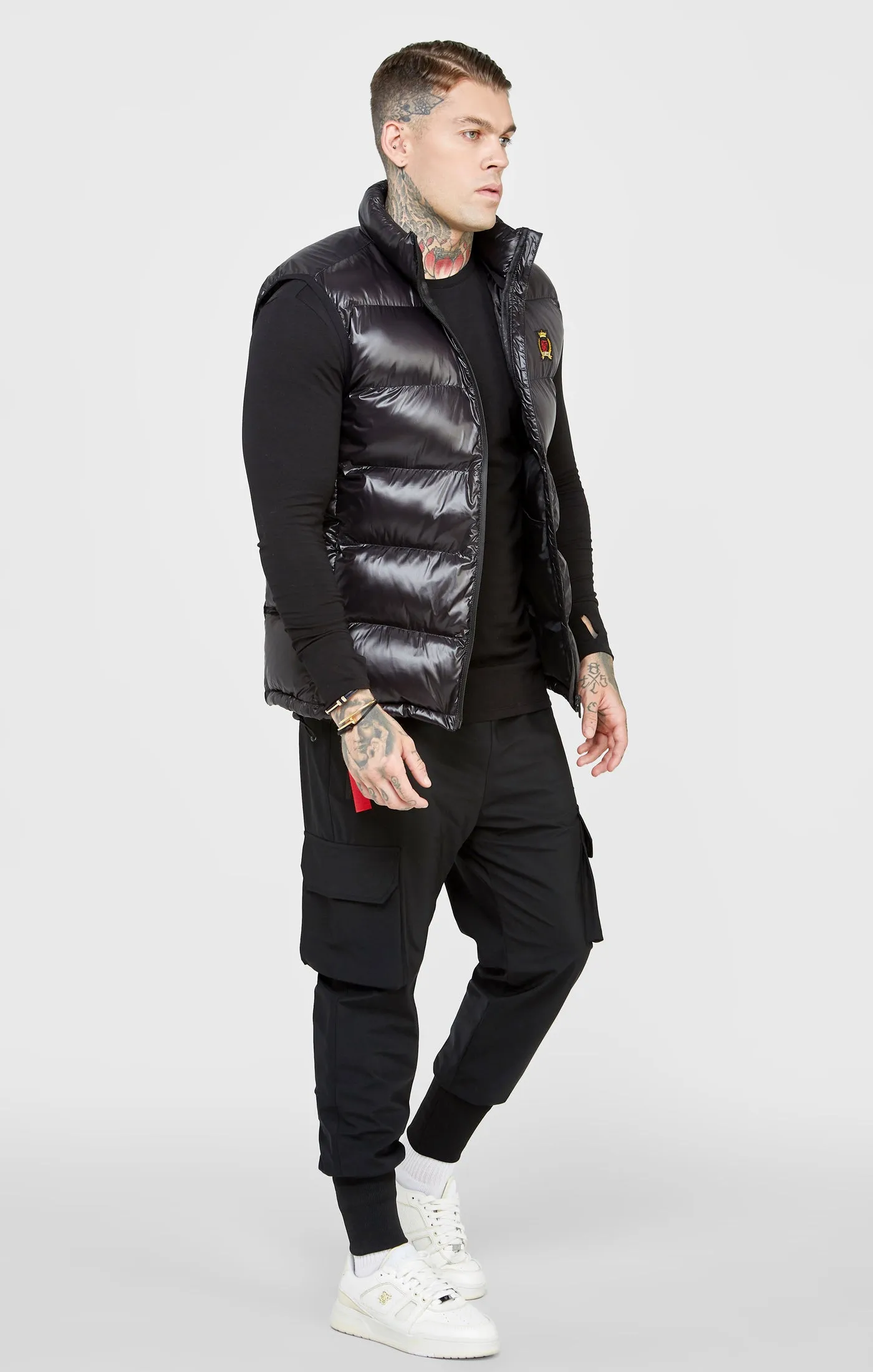 Black Bubble Gilet sold by Siksilk product image thumbnail 4