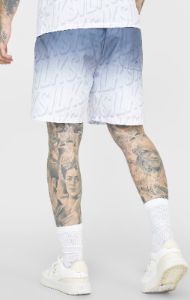 Navy Logo Fade Swim Short sold by Siksilk