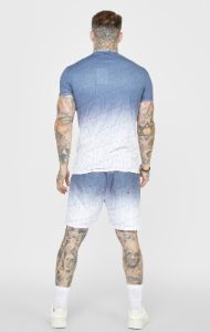 Navy Logo Fade Swim Short sold by Siksilk
