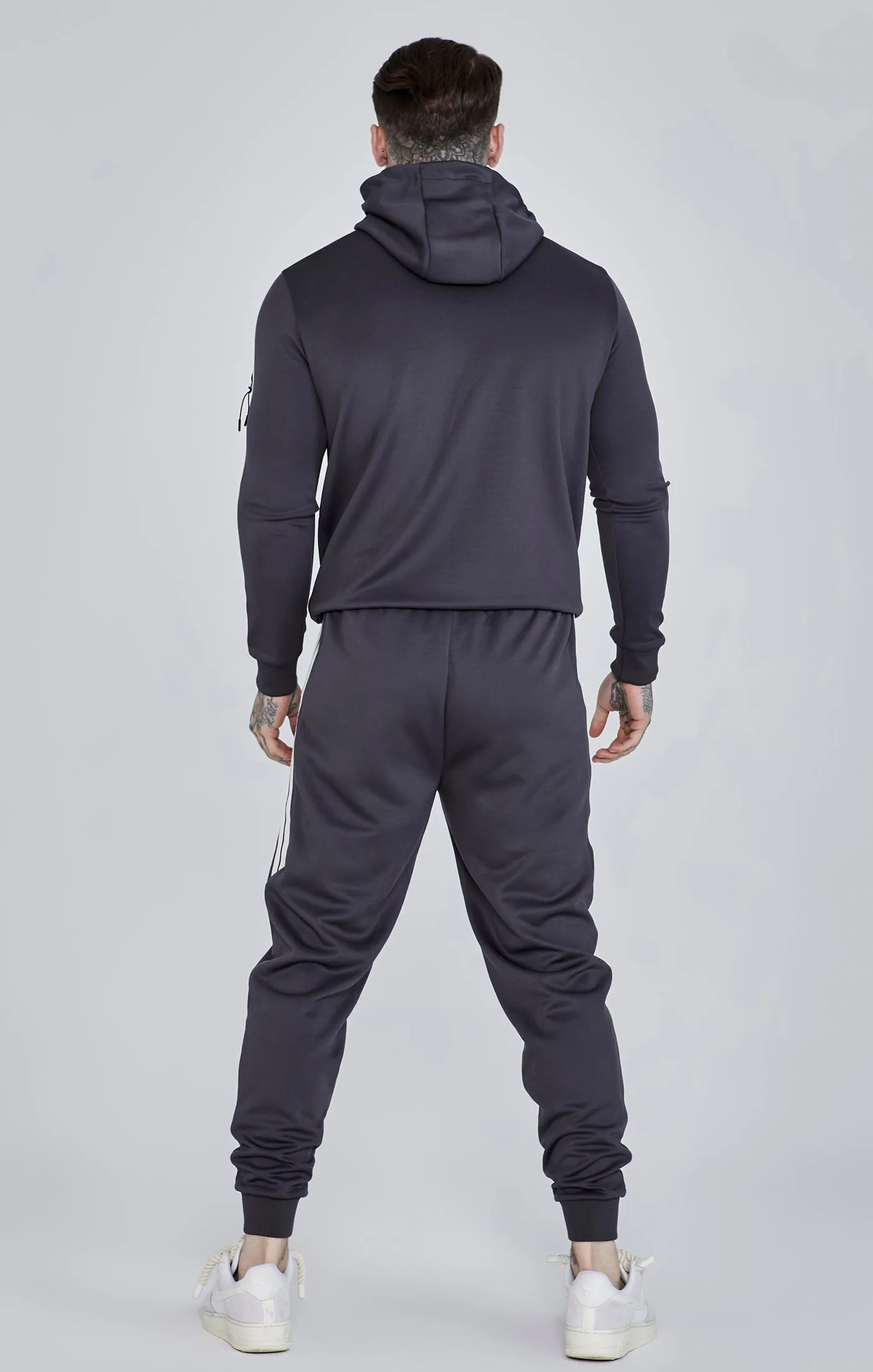 Grey Full Zip Hoodie sold by Siksilk product image thumbnail 5