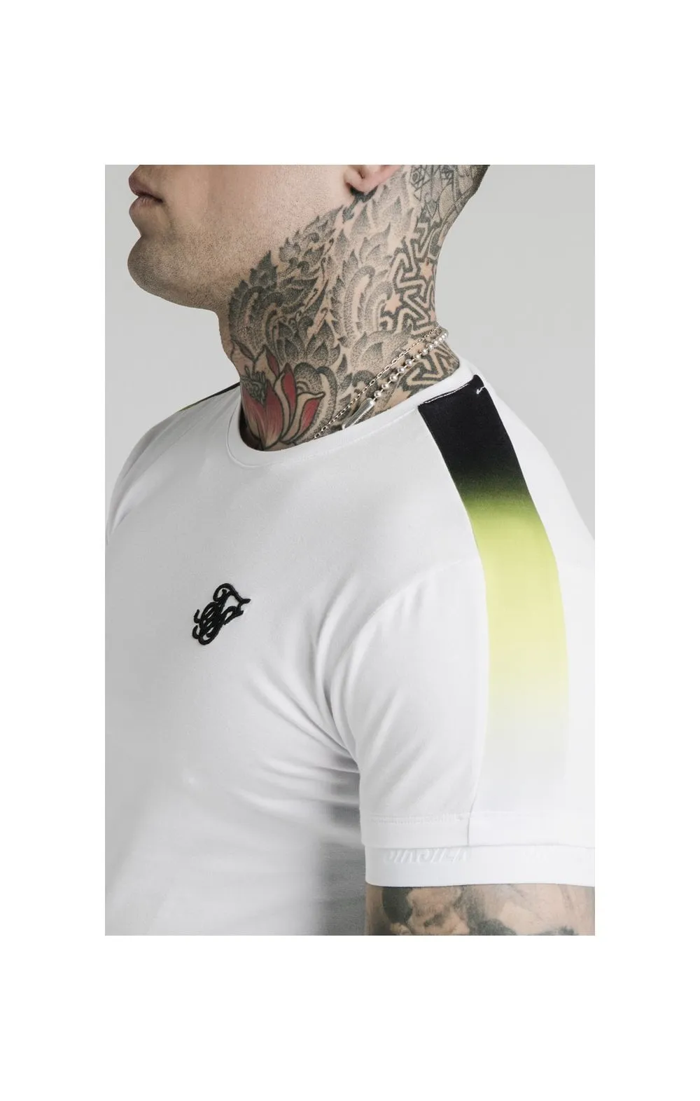 SikSilk S/S Fade Panel Tech Tee - White sold by Siksilk product image thumbnail 3